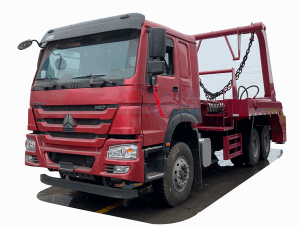 Мусоровоз с портальным погрузчиком HOWO 6*4