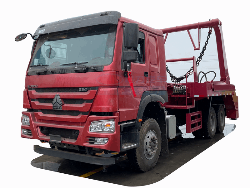 HOWO 6*4  Swing arm garbage truck