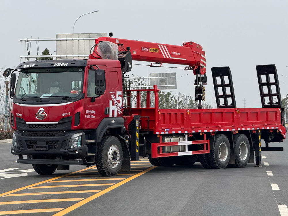 Дунфэн 6×4, кран-манипулятор Palfinger с телескопической стрелой