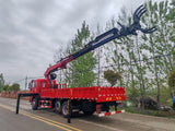 Кран-манипулятор DongFeng с грейферным захватом и самосвальной платформой